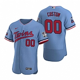 Minnesota Twins Customized Nike Light Blue Stitched MLB Flex Base Jersey